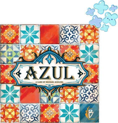 Zuuluzrs Azul Board Game Portable Tile Placement Fun Strategy Game Party & Fun Board Game