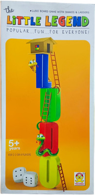 AKTOON TOYS Legend Ludo 2 in 1 Board Game - Snes & Ladakder and Ludo - 4 Years and Up Board Game Accessories