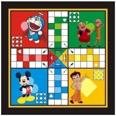 A S Ludo + Snake & Ladders 2 in 1 Combo With One Set Of Plastic coin & Dice board Game Party & Fun Game Board Game Accessories