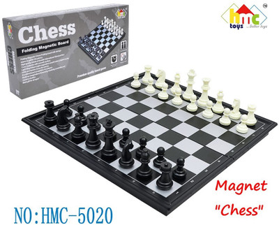 Skstore Chess Set Magnetic Vikutu 5.9 Inches Portable Small Folding Chess Board Educational Board Games