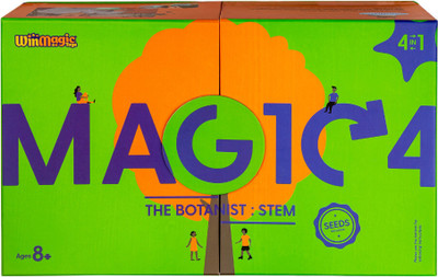 Magic4 Junior STEM The Botanist, 4 in 1 DIY Games, Gifting Set for Kids of 8 Years and Above Educational Board Games