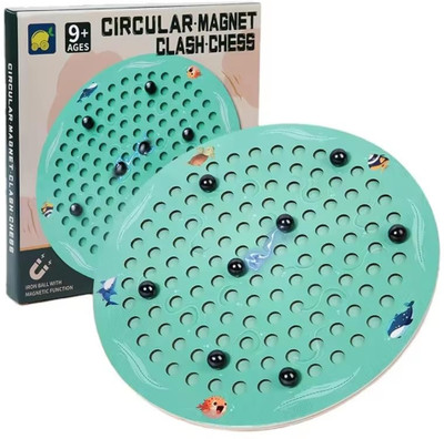 Kumaravel Magnet Clash Chess Game - (20 Magnetic Balls) Magnetic Stones Family Games Strategy & War Board Game