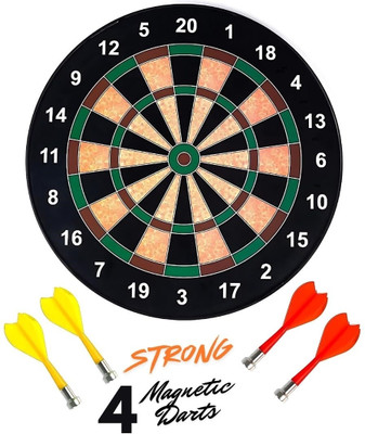 MY BABY LOVE A PERFECT CARE Magnetic Dart Board with 4 Darts-(15 Inches) Dart Board Game