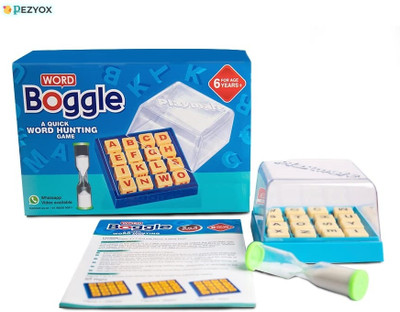 PEZYOX Adults & Kid's Word Boggle- A Quick Word Hunting Fun Game for ,20 Pieces Word Games