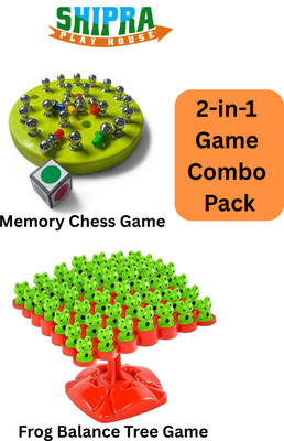 shipraa Frog Tree Balance Game and Memory Chess Game Board Game Accessories
