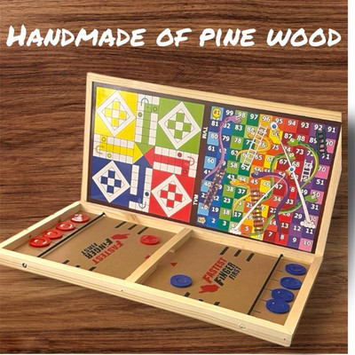 Tvm Ludo, Snakes & Ladders and Fastest Finger First Board game, 3 IN 1 Board Game Party & Fun Board Game
