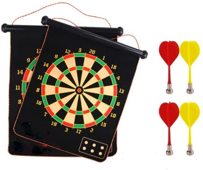 Kidzblend Double Sided Magnet Dart Board with Darts For Kids, Size- 15 Inches Dart Board Game