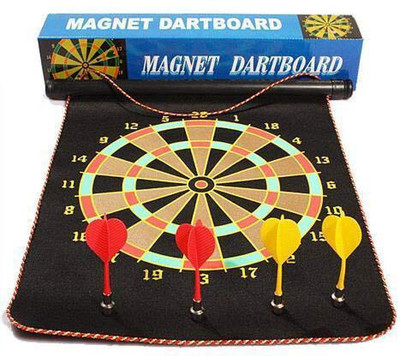 MGT CREATION Magnetic Sided Bullseye Game Safety Kids 1Pcs Dart Board Game