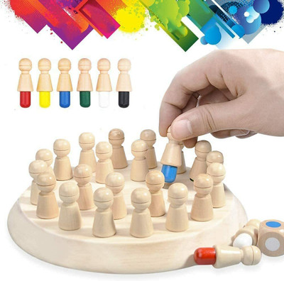 RutuFF Quasar toy Wooden Memory Match Stick Chess Game Board Game Accessories