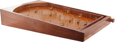 Shriji Crafts Wooden Bagatelle Traditional Crafted Tabletop pinball Game Educational Educational Board Games