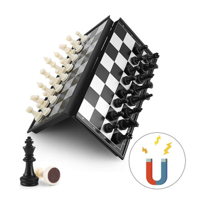 Royaldeals Magnetic Travel Chess Set with Folding Chess Board Educational Toys for Kids and Adults, 10inch Air Football Board Game