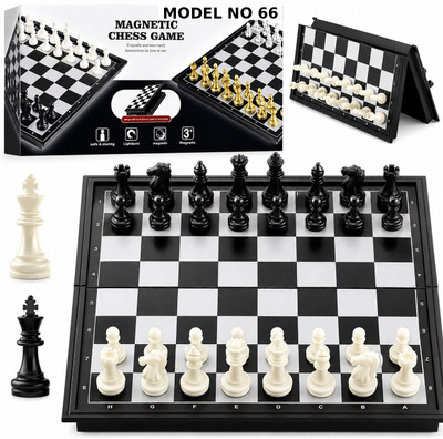 KAVANA Magnetic Toys Travel Chess Set with Folding Board for Kids and Adults Games B15 Educational Board Games