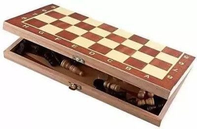 SavanShree Foldable Wooden Chess Board Set | Storage for Chess Coins | Indoor & Outdoor Party & Fun Board Game