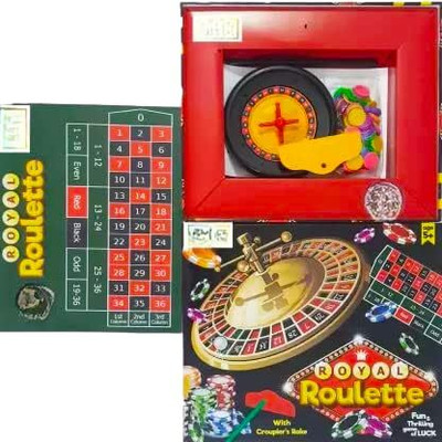 zokato Royal Roulette with Croupier's Rake, Fun & Thrilling Game of Luck Board Game Accessories