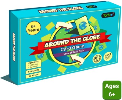 Tortue Around The Globe - World Trivia Challenge | Explore 180 Countries Board Game Accessories Board Game