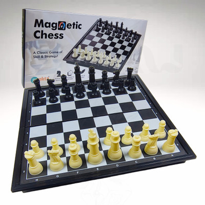 Meesaj Travel Magnetic Chess Set – Compact Folding Board Game for Family Fun & Learning Strategy & War Board Game