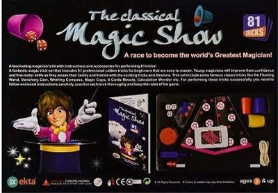 K.D Tinytots Latest Model The Classical Magic Show 81 Magic Tricks Party & Fun Board Game