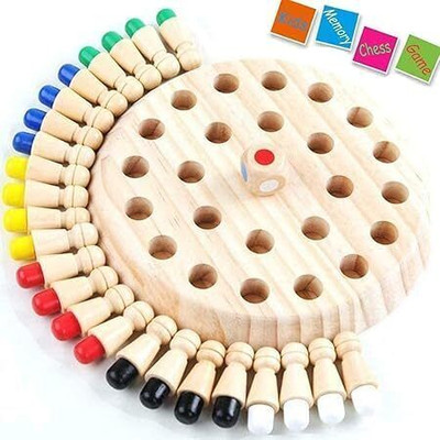 Darshak Wooden Memory Match Stick Chess Game, Educational Board Games
