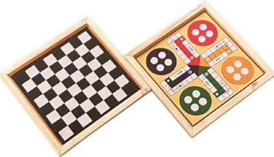 Tvm 2 in 1 Chess with Ludo for kids Board Game Strategy & War Games Strategy & War Board Game