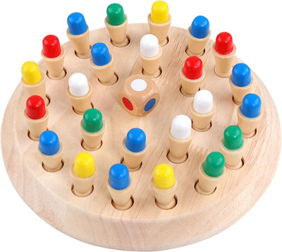 Enorme Wooden Colorful Memory Match Stick Chess Educational Funny Block Board Game Set Board Game Accessories