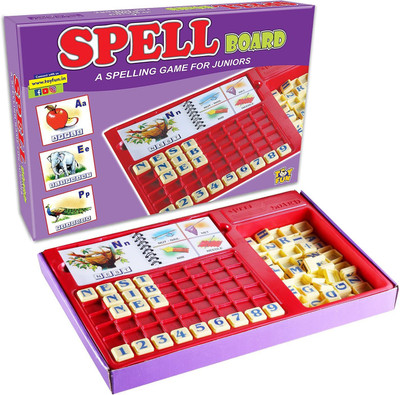 Olympia Games And Toys Spell Board A Spelling Game for Juniors (3+Age) Educational Board Games