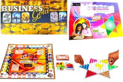 utsub Birthday Gift combo pack 2, Board Game, Business game ,chinese checker for kids Money & Assets Board Game