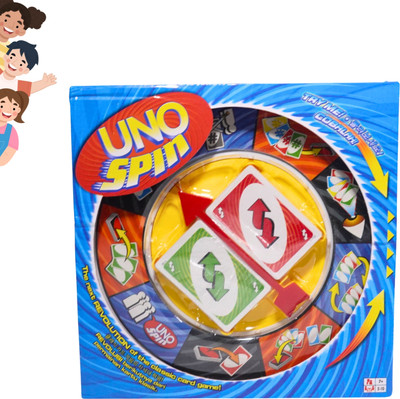 Zuuluzrs Uno Spin card game for Family Strategy Board Game Party & Fun Board Game