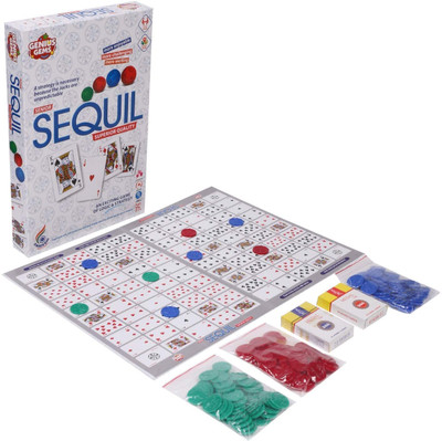 venimall Card Game with Folding Board Make A Sequel Board Game Family Card Educational Board Games