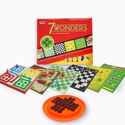 Kids Mandi 7 in 1 Family Board Game Board Game Accessories Board Game