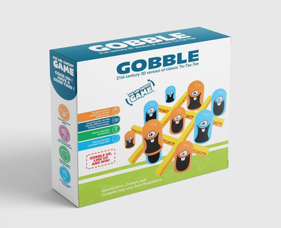 Zuuluzrs Gobble Board Game Tic Tac Toe Game Fun and Strategic Interactive Toy for Kids Strategy & War Board Game