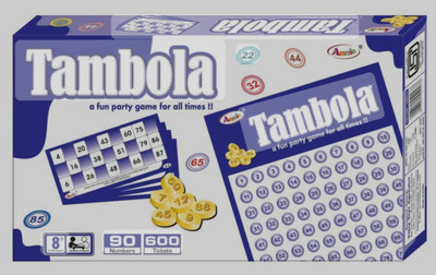 Jayaansh Traders Tambola Board Game With 600 Tambola Tickets Board Games For Kids… Party & Fun Board Game
