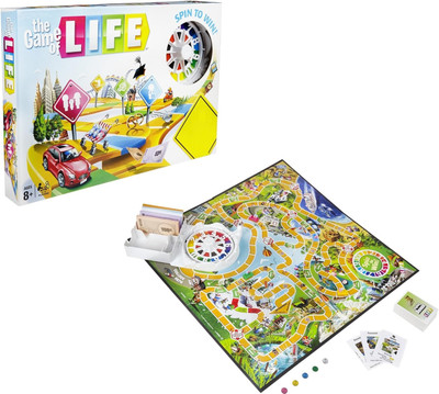 Honch The Game of Life Game Family Board Game for 2-4 Players Indoor Game for Kids Party & Fun Board Game