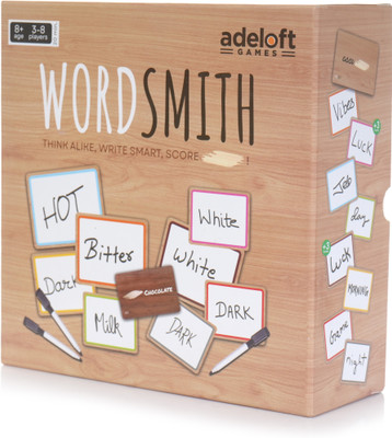 Adeloft WORDSMITH A Fun Word Guessing Party Board Game for Families, Friends & Kids 8+ Word Games