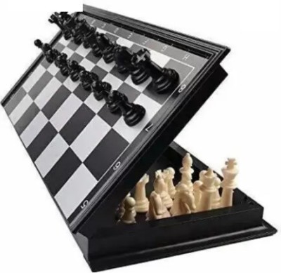 V Enterprises Magnetic Educational Toys Travel Chess Set Board Game Accessories