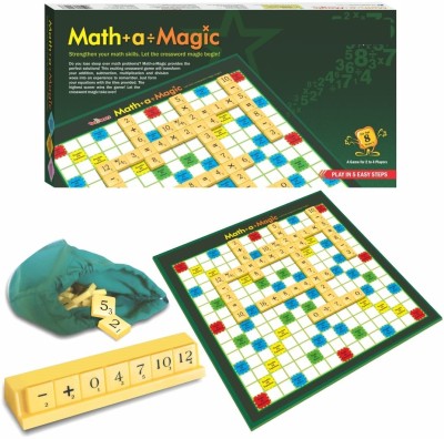 zokato Math-A-Magic Mental Maths Learning Equations Board Game Puzzle Board Game Accessories