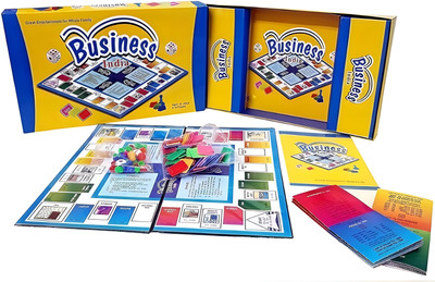 Zenex store Business India Board Game 2-6 Players Strategic Board Game Money Assets Games Money & Assets Board Game