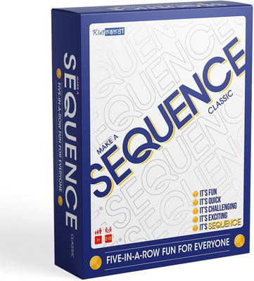 Kids Mandi Sequence Board Game | Make 5 in a Series Card Game Party & Fun Board Game