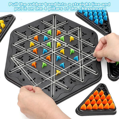 Dorytoys Chain Triangle ChessSet,Triangular Chess Set for Children and Adults--95 Strategy & War Board Game