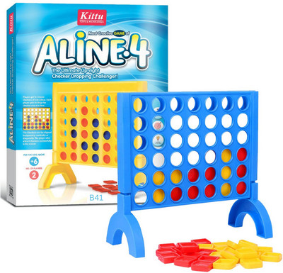 AS TRADERS Aline-4 Board Game Get 4 in A Row Strategy Game_42 Board Game Accessories
