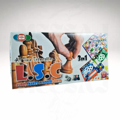 Meesaj Combo Board Game Set – Ludo, Chess & Snake Ladder for Indoor Entertainment Party & Fun Board Game