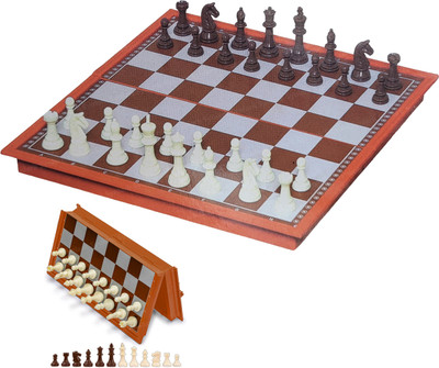 Synlark Folding 10.5x10.5 inches Magnetic Chessboard Game Set / Travel Portable Case Board Game Accessories