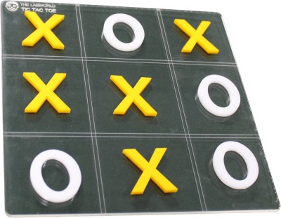 THE LABWORLD Tic Tac Toe Zero Cross Game Elegant for Adults & Kids Gentle soft Big size Strategy & War Board Game