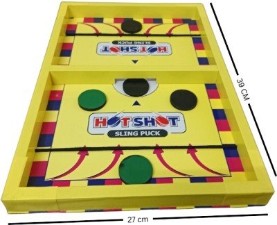 Fast Rush Fast Sling Puck Board Game -2 in 1 Board Games Combo Ludo Board Game Air Hockey Board Game