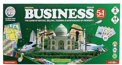 MAITRAG Business Board Game with Money Cards Dice Family Trading Game Set Money & Assets Board Game