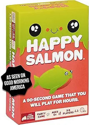 SHK Digitrade Happy Salmon Board Game | Quick Matching Card Game for 3-8 Players, Ages 6+ | Party & Fun Board Game