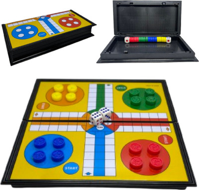VAATHSALYA'S Magnetic Ludo Board Game Foldable Indoor and Travel Game Educational Board Games