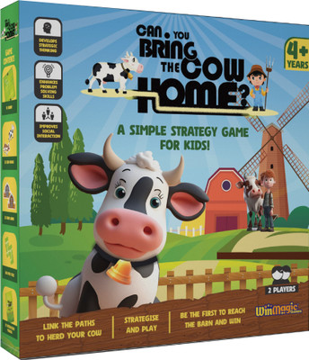 WinMagic Games Can You Bring The Cow Home|Challenging Board Game|Family Educational & Learning Party & Fun Board Game