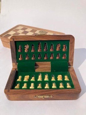 RURAL ROUTES FOLDABLE-CHESSBOARD-02 0.1 cm Chess Board(Brown)