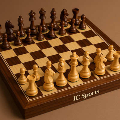 Intellect Creation IC_DuoFold 6 cm Chess Board(Brown)