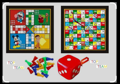 SSPORTSHUB Ludo and Snake Ladder Combo Board Game for Kids & Family Fun with Dice and Pawns 2.5 cm Ludo Board(Multicolor)